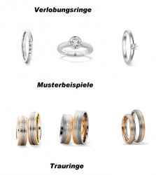 Verlobungsringe - Eheringe - Hochzeitsringe - Partnerringe